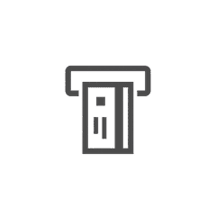 銀行振込のイラスト