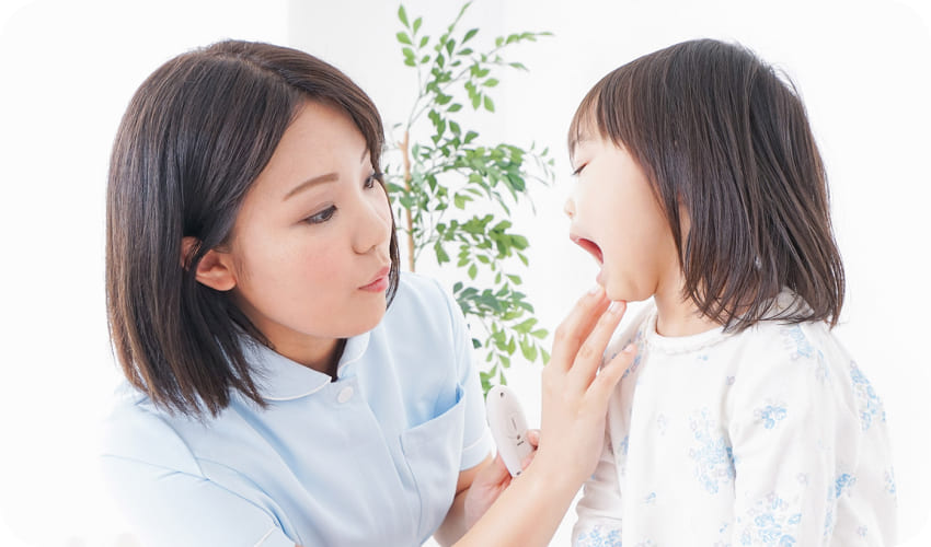 子供の治療中の様子